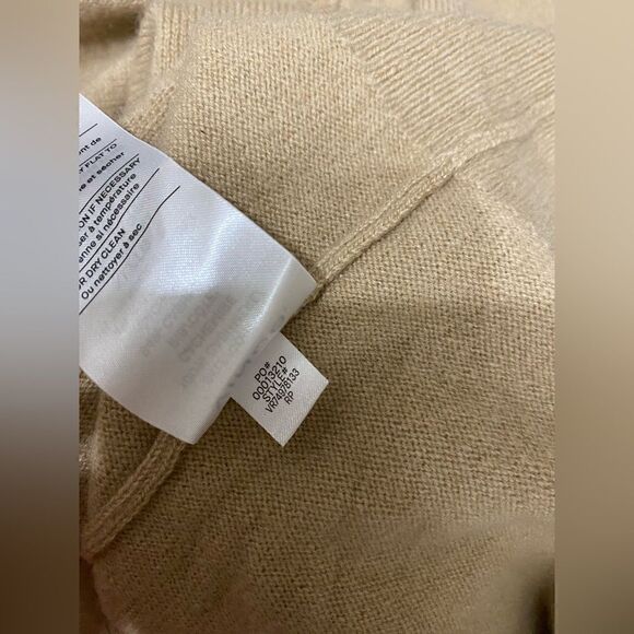 VINCE NWT Cashmere Weekend V-Neck Sweater Camel Tan Pullover Size XL - Picture 12 of 13